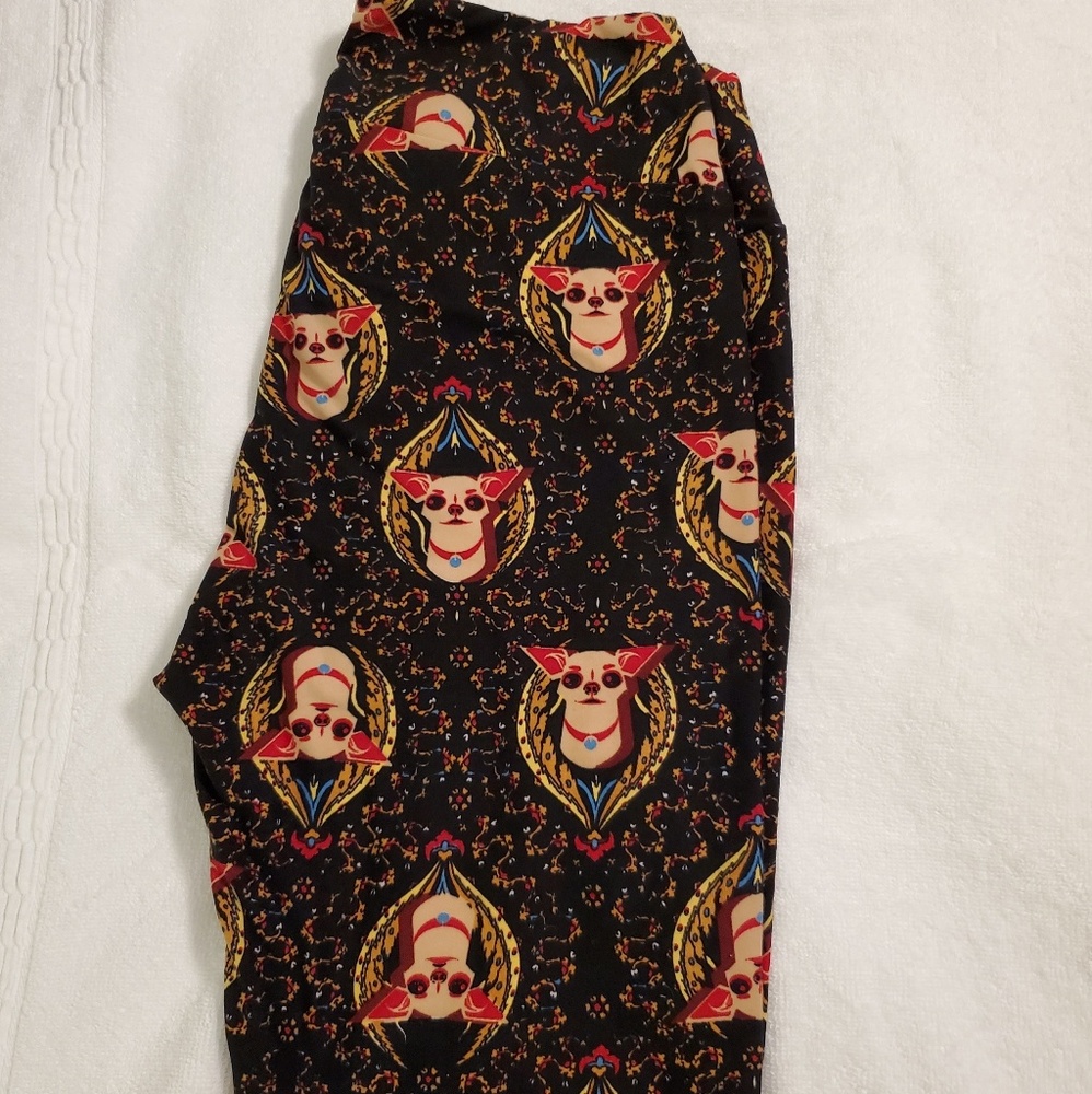 Lularoe OS Chihuahua leggings-BNWOT